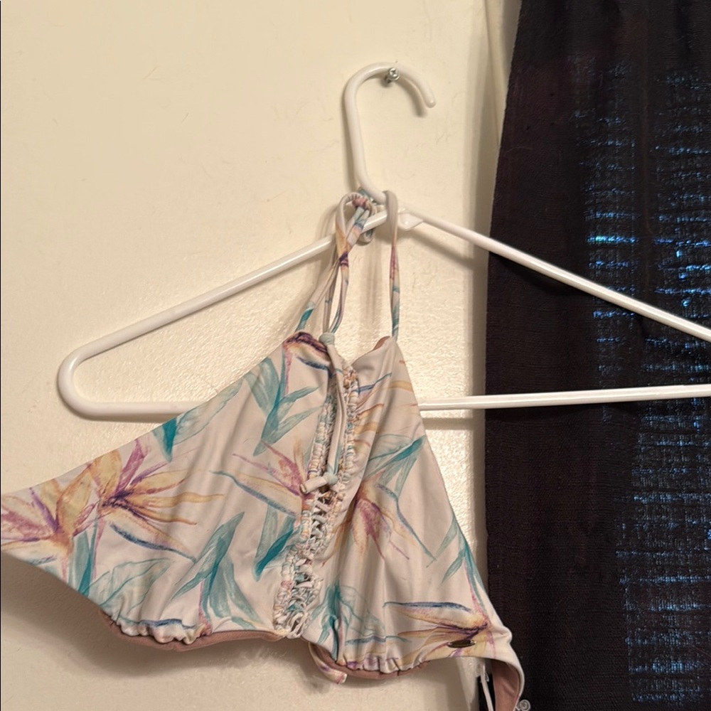 Floral Halter Bikini Top